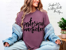 Load image into Gallery viewer, PROFESSIONAL OVERTHINKER BLEACHED TEE
