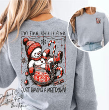 Load image into Gallery viewer, JUST HAVING A MELTDOWN | ASH GRAY | SPORT GRAY | SAND | WHITE
