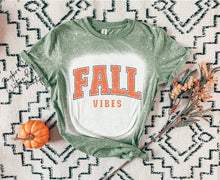 Load image into Gallery viewer, FALL VIBES BLEACHED TEE

