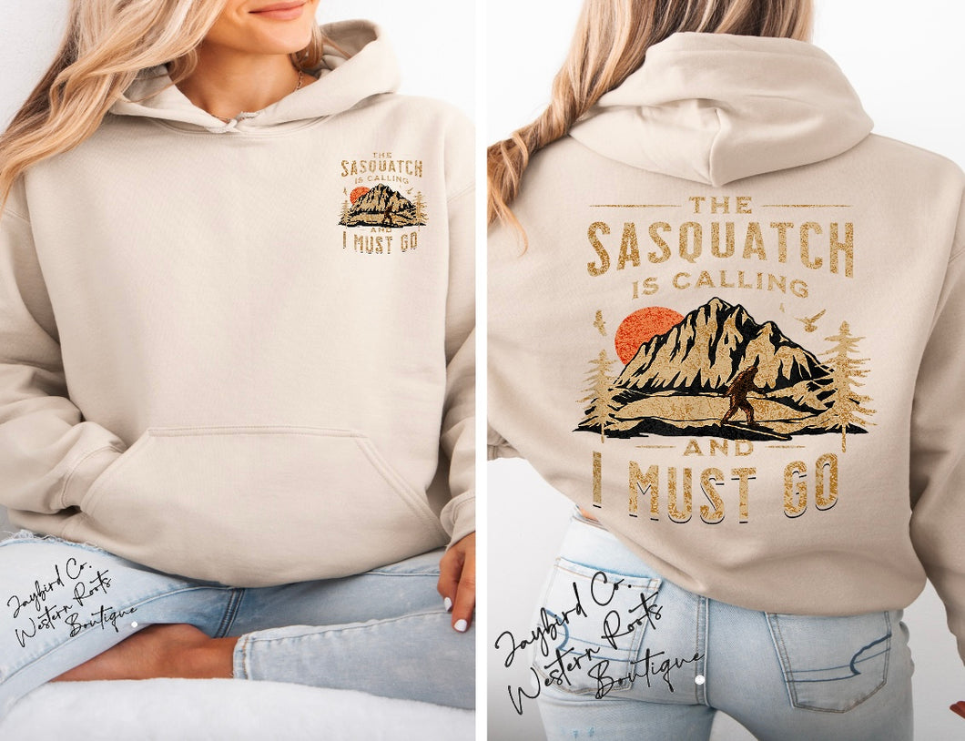 SASQUATCH IS CALLING SWEATSHIRT | ASH GRAY | SPORT GRAY | SAND | WHITE