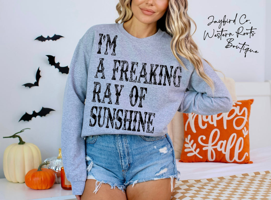 RAY OF FREAKIN SUNSHINE | ASH GRAY | SPORT GRAY | SAND | FOREST GREEN