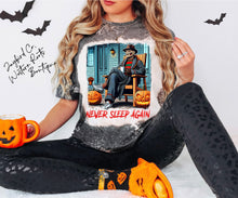 Load image into Gallery viewer, NEVER SLEEP AGAIN BLEACHED TEE
