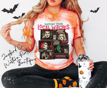 Load image into Gallery viewer, SUPPORT YOUR LOCAL WITCHES BLEACHED TEE

