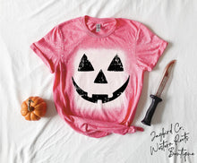 Load image into Gallery viewer, PUMPKIN FACE BLEACHED TEE
