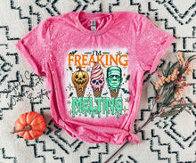 Load image into Gallery viewer, IM FREAKIN MELTING BLEACHED TEE

