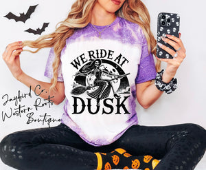 WE RIDE AT DUSK BLEACHED TEE