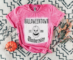 HALLOWEENTOWN  BLEACHED TEE