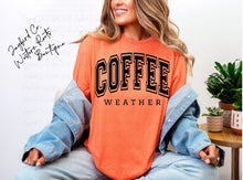 Load image into Gallery viewer, COFFEE WEATHER BLEACHED TEE
