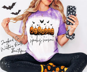 SPOOKY SEASON BLEACHED TEE