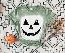 Load image into Gallery viewer, PUMPKIN FACE BLEACHED TEE
