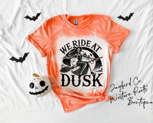 Load image into Gallery viewer, WE RIDE AT DUSK BLEACHED TEE
