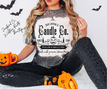 Load image into Gallery viewer, JACK LANTERNS CANDLE CO. BLEACHED TEE
