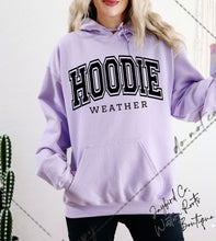 Load image into Gallery viewer, HOODIE WEATHER SWEATSHIRT | MINT GREEN | ORCHID | DARK HEATHER | WHITE
