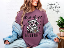 Load image into Gallery viewer, FIRST OF ALL I’M A DELIGHT BLEACHED TEE
