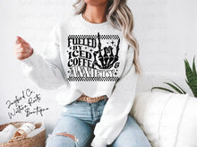 Load image into Gallery viewer, FUELED BY ICED COFFEE &amp; ANXIETY HOODIE/CREW SWEATSHIRT
