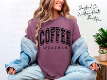 Load image into Gallery viewer, COFFEE WEATHER BLEACHED TEE
