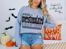 Load image into Gallery viewer, PROB OVERSTIMULATED HOODIE/CREW SWEATSHIRT
