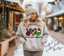 Load image into Gallery viewer, PEACE LOVE GRINCH | ASH GRAY | SPORT GRAY | SAND | WHITE
