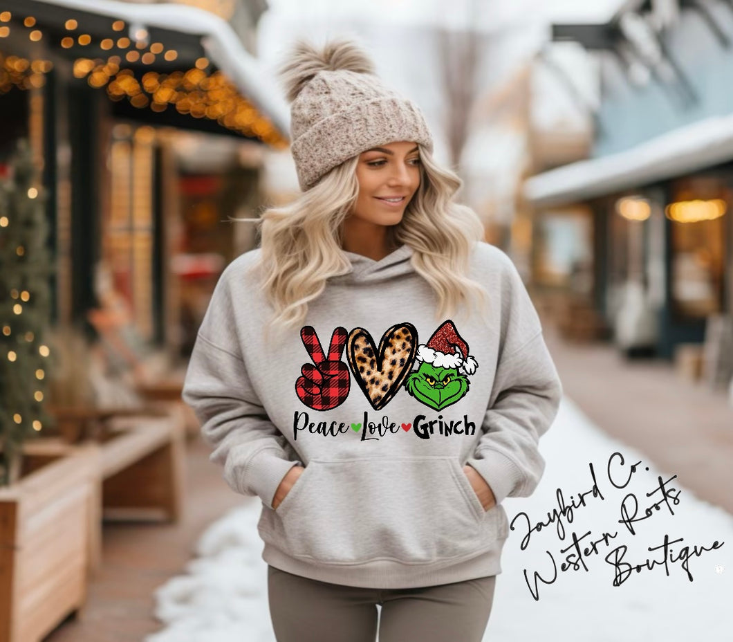 PEACE LOVE GRINCH | ASH GRAY | SPORT GRAY | SAND | WHITE