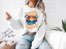 Load image into Gallery viewer, CHASING THE SUN HOODIE/CREW SWEATSHIRT
