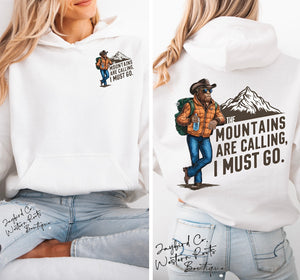 BIGFOOT THE MOUNTAINS ARE CALLING SWEATSHIRT | MINT GREEN | ORCHID | DARK HEATHER | WHITE