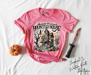 HAUNTED HOUSE BLEACHED TEE
