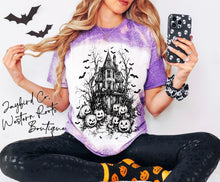 Load image into Gallery viewer, HAUNTED HOUSE BLEACHED TEE
