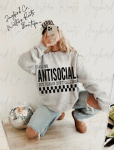Load image into Gallery viewer, CALL ME ANTISOCIAL BUT PLEASE DONT CALL ME HOODIE/CREW SWEATSHIRT
