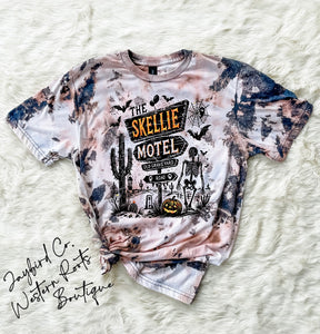 SKELLIE MOTEL BLEACHED TEE
