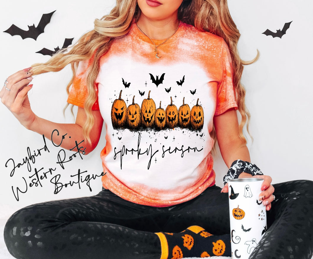 SPOOKY SEASON BLEACHED TEE