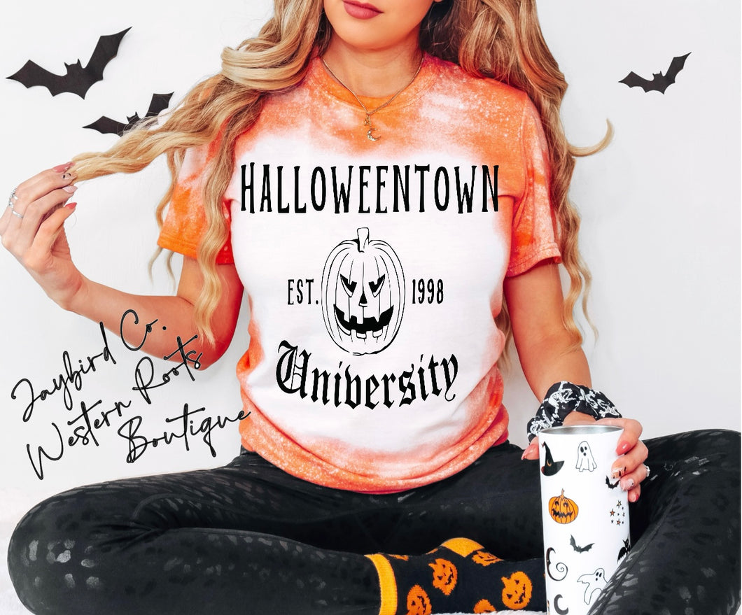 HALLOWEENTOWN  BLEACHED TEE