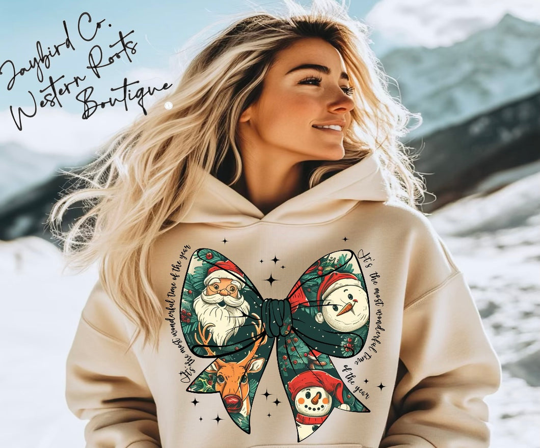 CHRISTMAS BOW | ASH GRAY | SPORT GRAY | SAND | WHITE