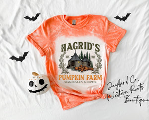 HAGRADS PUMPKIN FARM BLEACHED TEE