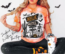 Load image into Gallery viewer, SKELLIE MOTEL BLEACHED TEE
