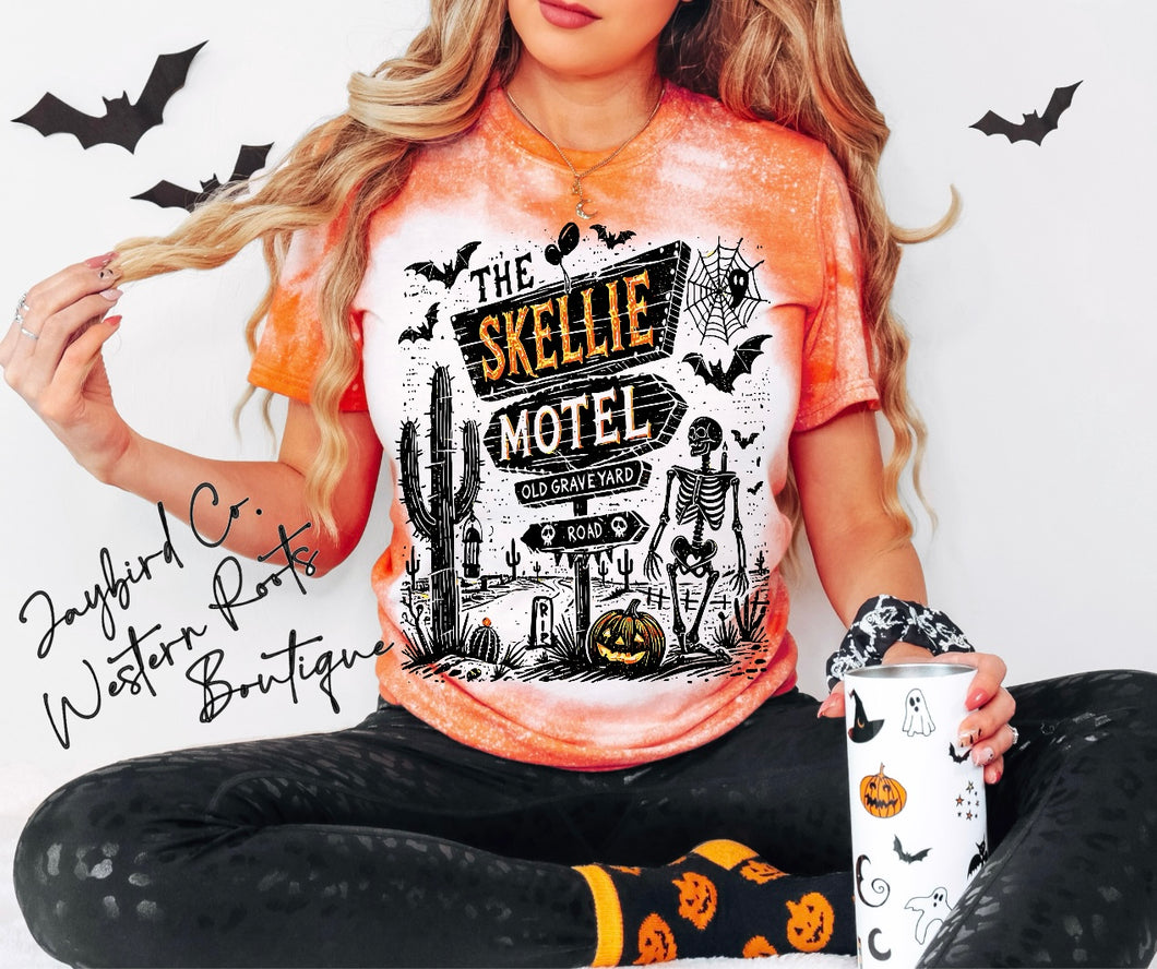 SKELLIE MOTEL BLEACHED TEE