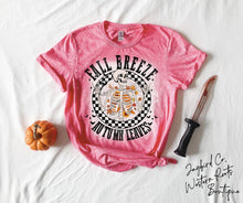 Load image into Gallery viewer, FALL BREEZE AUTUMN LEAVES BLEACHED TEE
