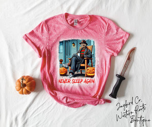 NEVER SLEEP AGAIN BLEACHED TEE