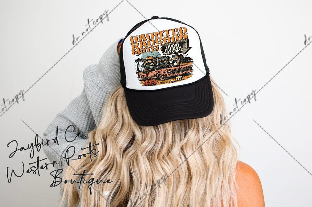 Haunted Raccoon Motel | Trucker Hat