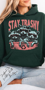 STAY TRASHY SWEATSHIRT | ASH GRAY | SPORT GRAY | SAND | FOREST GREEN