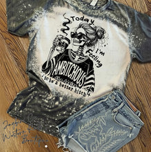 Load image into Gallery viewer, AMBITCHOUS BLEACHED TEE
