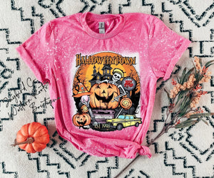 HALLOWEENTOWN  BLEACHED TEE