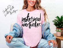 Load image into Gallery viewer, PROFESSIONAL OVERTHINKER BLEACHED TEE
