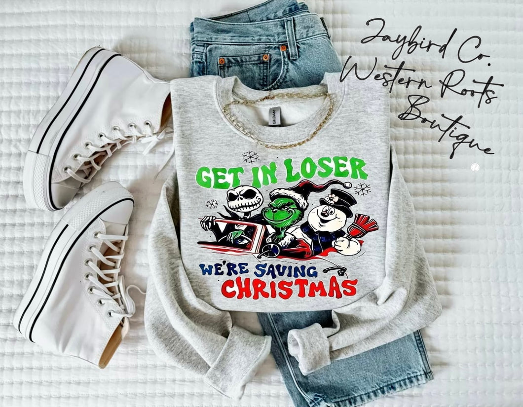 GET IN LOSER WERE SAVING CHRISTMAS | ASH GRAY | SPORT GRAY | SAND | WHITE