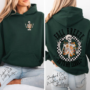 FALL BREEZE AUTUMN LEAVES SWEATSHIRT | ASH GRAY | SPORT GRAY | SAND | FOREST GREEN