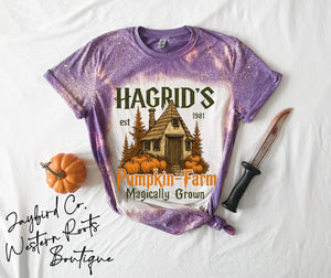 HAGRADS PUMPKIN FARM BLEACHED TEE