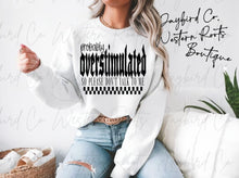 Load image into Gallery viewer, PROB OVERSTIMULATED HOODIE/CREW SWEATSHIRT

