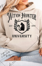 Load image into Gallery viewer, WITCH HUNTER UNIVERSITY SWEATSHIRT | ASH GRAY | SPORT GRAY | SAND | FOREST GREEN
