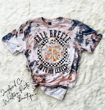 Load image into Gallery viewer, FALL BREEZE AUTUMN LEAVES BLEACHED TEE
