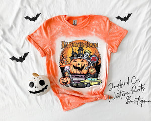 HALLOWEENTOWN  BLEACHED TEE