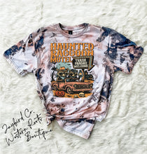 Load image into Gallery viewer, HAUNTED RACCOON MOTEL BLEACHED TEE
